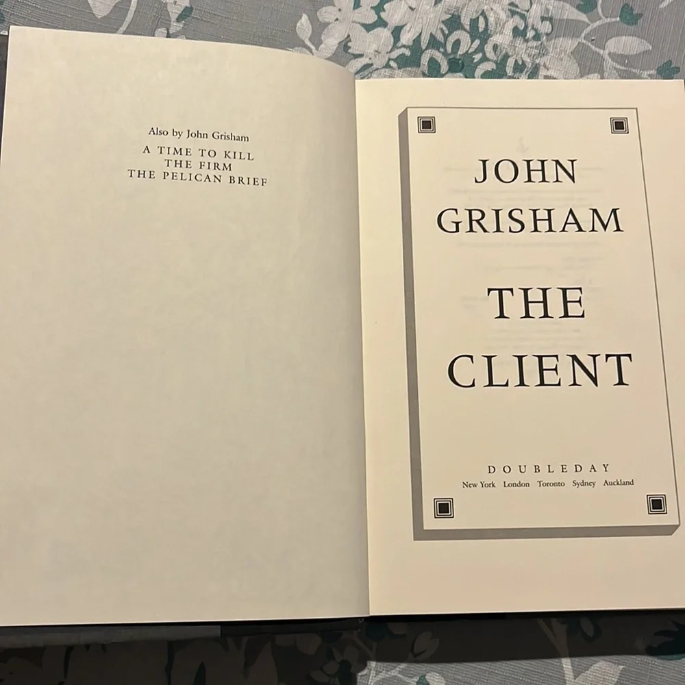 The Client by John Grisham. First Edition, Limited Editon Large Print 1993 EUC